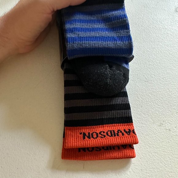 Harley-Davidson 2 different prs of Cotton-feel comfort socks Large 9-13 #38, S1 - Picture 4 of 7